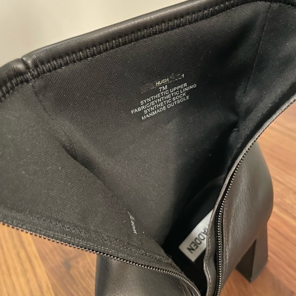 Black Steve Madden Hushh Boots - Picture 5 of 5